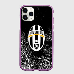 Чехол iPhone 11 Pro матовый Ювентус белые деревья