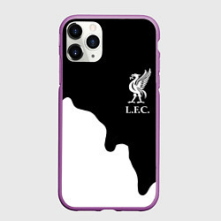 Чехол iPhone 11 Pro матовый Ливерпуль краски разводы