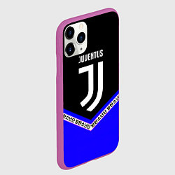 Чехол iPhone 11 Pro матовый Ювентус япония геометрия, цвет: 3D-фиолетовый — фото 2