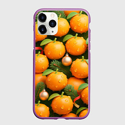 Чехол iPhone 11 Pro матовый Мандариновое настроение