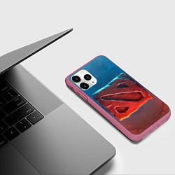 Чехол iPhone 11 Pro матовый Dota 2: Symbol, цвет: 3D-малиновый — фото 2