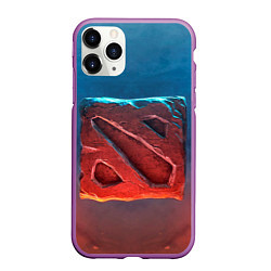 Чехол iPhone 11 Pro матовый Dota 2: Symbol, цвет: 3D-фиолетовый