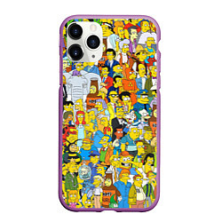 Чехол iPhone 11 Pro матовый Simpsons Stories, цвет: 3D-фиолетовый