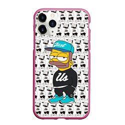 Чехол iPhone 11 Pro матовый Bart Just Us, цвет: 3D-малиновый