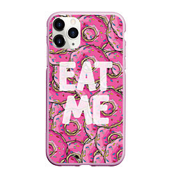 Чехол iPhone 11 Pro матовый Eat me, Homer, цвет: 3D-розовый