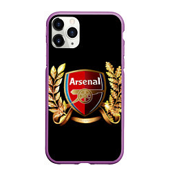 Чехол iPhone 11 Pro матовый Arsenal, цвет: 3D-фиолетовый