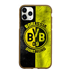 Чехол iPhone 11 Pro матовый Borussia Dortmund, цвет: 3D-коричневый
