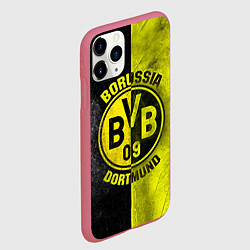 Чехол iPhone 11 Pro матовый Borussia Dortmund, цвет: 3D-малиновый — фото 2
