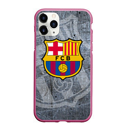 Чехол iPhone 11 Pro матовый Barcelona, цвет: 3D-малиновый