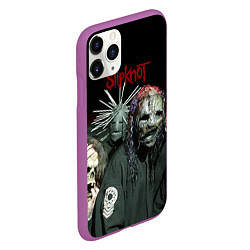 Чехол iPhone 11 Pro матовый Slipknot, цвет: 3D-фиолетовый — фото 2