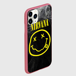 Чехол iPhone 11 Pro матовый Nirvana Smoke, цвет: 3D-малиновый — фото 2