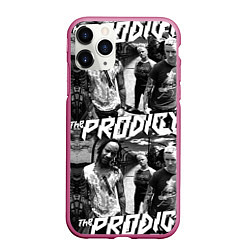 Чехол iPhone 11 Pro матовый The Prodigy, цвет: 3D-малиновый