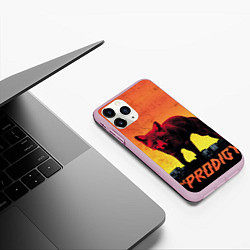 Чехол iPhone 11 Pro матовый The Prodigy: Red Fox, цвет: 3D-розовый — фото 2