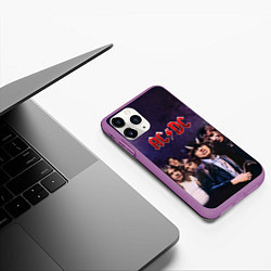 Чехол iPhone 11 Pro матовый AC/DC, цвет: 3D-фиолетовый — фото 2