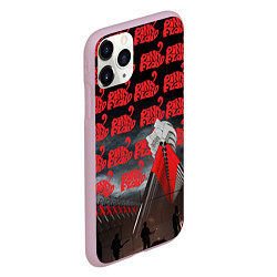 Чехол iPhone 11 Pro матовый Pink Floyd Pattern, цвет: 3D-розовый — фото 2