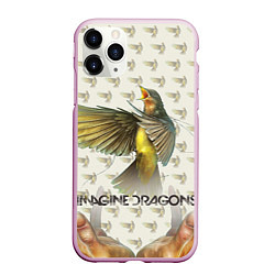 Чехол iPhone 11 Pro матовый Imagine Dragons: Fly, цвет: 3D-розовый