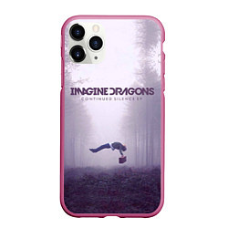 Чехол iPhone 11 Pro матовый Imagine Dragons: Silence, цвет: 3D-малиновый