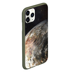 Чехол iPhone 11 Pro матовый Плутон, цвет: 3D-темно-зеленый — фото 2