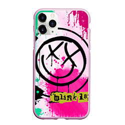 Чехол iPhone 11 Pro матовый Blink-182: Purple Smile, цвет: 3D-розовый