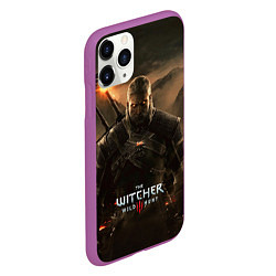 Чехол iPhone 11 Pro матовый Wild hunt, цвет: 3D-фиолетовый — фото 2