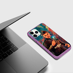 Чехол iPhone 11 Pro матовый Доктор кто, цвет: 3D-фиолетовый — фото 2