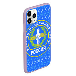 Чехол iPhone 11 Pro матовый ВВС России, цвет: 3D-сиреневый — фото 2