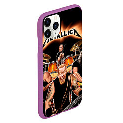 Чехол iPhone 11 Pro матовый Metallica Band, цвет: 3D-фиолетовый — фото 2