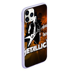 Чехол iPhone 11 Pro матовый Metallica: James Hetfield, цвет: 3D-светло-сиреневый — фото 2