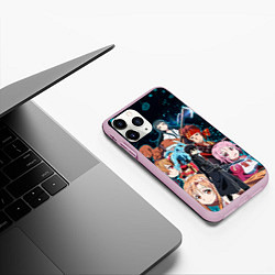 Чехол iPhone 11 Pro матовый Sword Art Online, цвет: 3D-розовый — фото 2