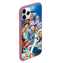 Чехол iPhone 11 Pro матовый One Piece, цвет: 3D-малиновый — фото 2