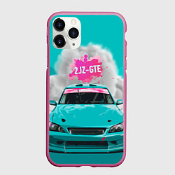 Чехол iPhone 11 Pro матовый 2 JZ GTE, цвет: 3D-малиновый