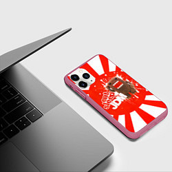 Чехол iPhone 11 Pro матовый Domo jdm, цвет: 3D-малиновый — фото 2