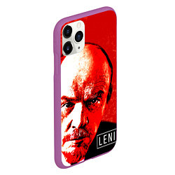 Чехол iPhone 11 Pro матовый Red Lenin, цвет: 3D-фиолетовый — фото 2