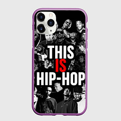 Чехол iPhone 11 Pro матовый This is hip-hop, цвет: 3D-фиолетовый