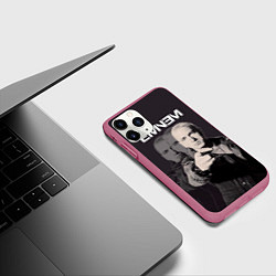 Чехол iPhone 11 Pro матовый Eminem: You, цвет: 3D-малиновый — фото 2
