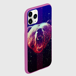 Чехол iPhone 11 Pro матовый Roar Bear, цвет: 3D-фиолетовый — фото 2