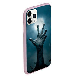 Чехол iPhone 11 Pro матовый Рука, цвет: 3D-розовый — фото 2
