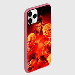 Чехол iPhone 11 Pro матовый Big Bang: Flame Boys, цвет: 3D-малиновый — фото 2