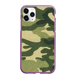 Чехол iPhone 11 Pro матовый Хаки, цвет: 3D-фиолетовый