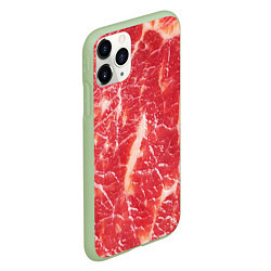 Чехол iPhone 11 Pro матовый Мясо, цвет: 3D-салатовый — фото 2