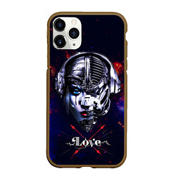 Чехол iPhone 11 Pro матовый Love pirate station, цвет: 3D-коричневый