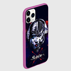 Чехол iPhone 11 Pro матовый Love pirate station, цвет: 3D-фиолетовый — фото 2