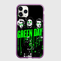 Чехол iPhone 11 Pro матовый Green Day: Acid Colour, цвет: 3D-фиолетовый