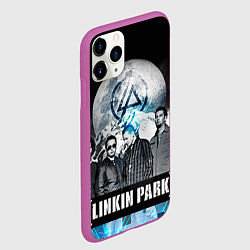 Чехол iPhone 11 Pro матовый Linkin Park: Moon, цвет: 3D-фиолетовый — фото 2