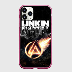 Чехол iPhone 11 Pro матовый Linkin Park: Comet, цвет: 3D-малиновый