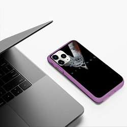 Чехол iPhone 11 Pro матовый Vikings Emblem, цвет: 3D-фиолетовый — фото 2