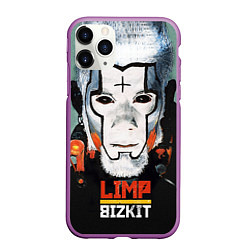 Чехол iPhone 11 Pro матовый Limp Bizkit: Faith Face, цвет: 3D-фиолетовый