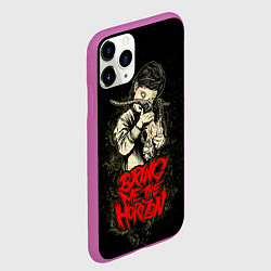 Чехол iPhone 11 Pro матовый Bring Me The Horizon, цвет: 3D-фиолетовый — фото 2
