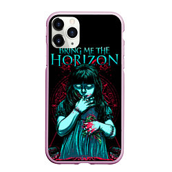 Чехол iPhone 11 Pro матовый BMTH: Zombie Girl, цвет: 3D-розовый