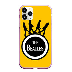 Чехол iPhone 11 Pro матовый The Beatles: Yellow Vinyl, цвет: 3D-розовый